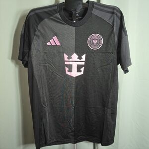NEW Adidas 2025 Authentic Black Inter Miami Lionel Messi #10 Jersey Size XL.
